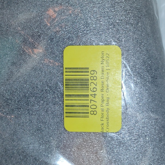 🐻KATE SPADE Dawn Paper Rose Triple Gusset Crossbody in Black Floral - Picture 10 of 16